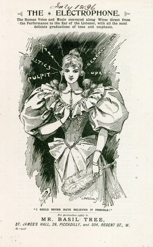 Elektrofon, Temmuz 1896 by English School