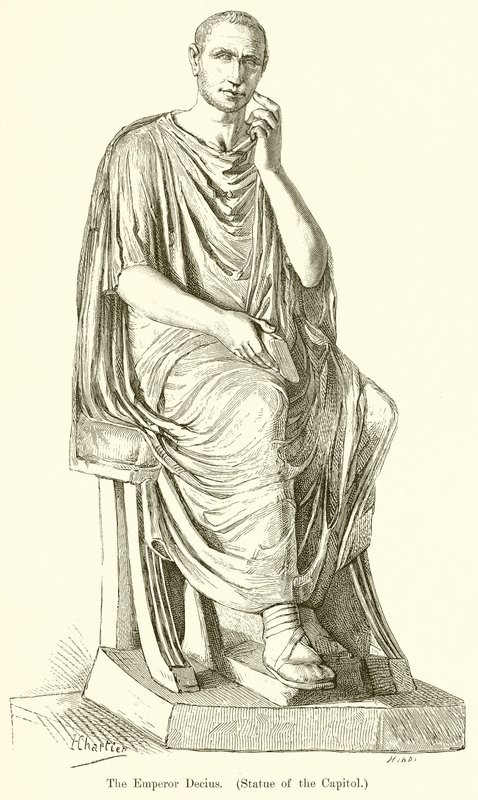 İmparator Decius. (Capitol Heykeli) by English School