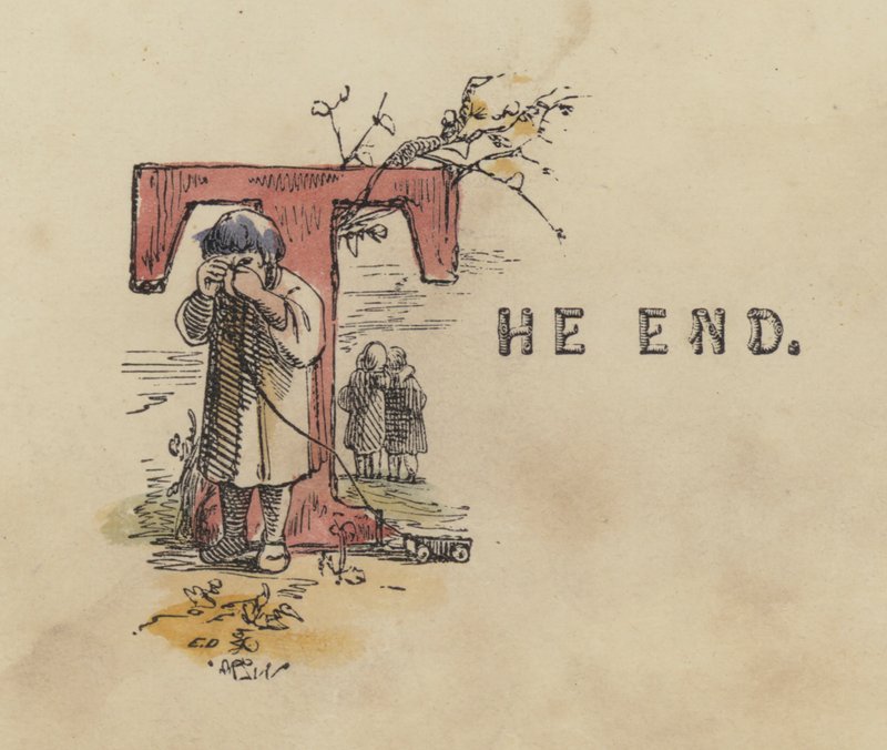 Son (renkli gravür) by English School