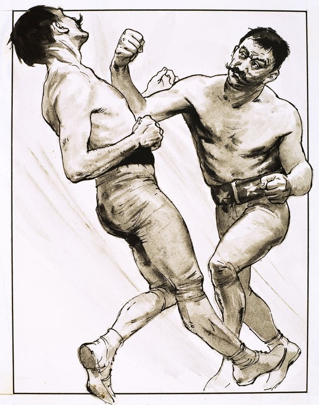 The End of an Era, King of the Bare-Knuckle Boxers, 1973  by English School