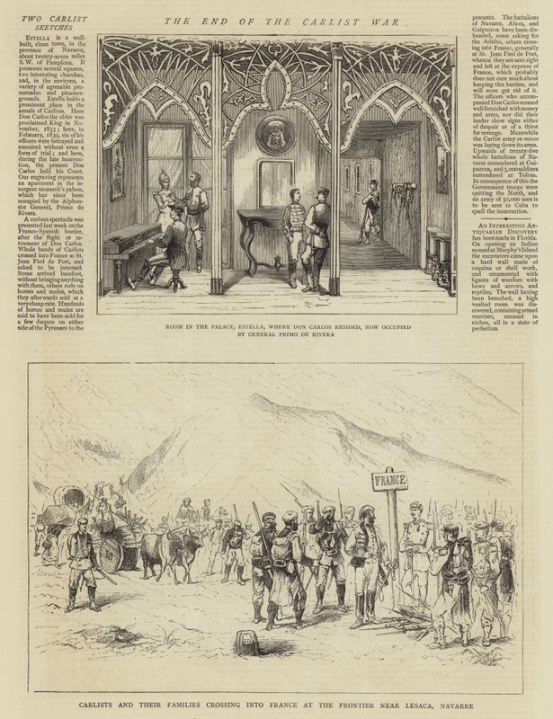 Carlist Savaşının Sonu (gravür) by English School
