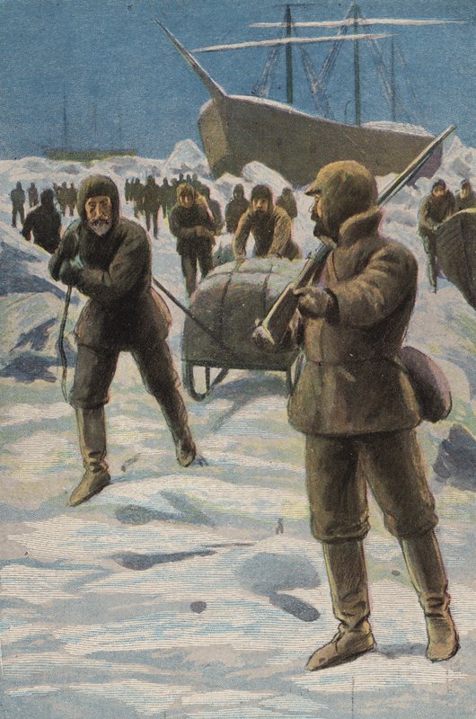 Buzdaki Erebus ve Terör (renkli taş) by English School