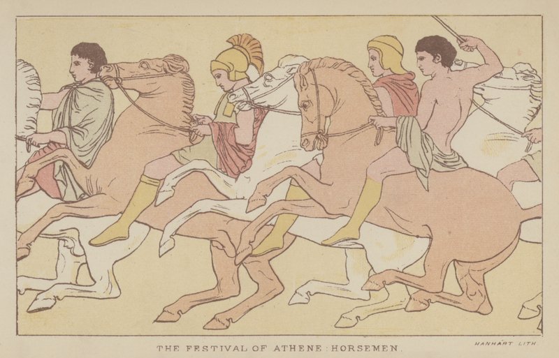 Athene Festivali, Atlılar (renkli taş) by English School