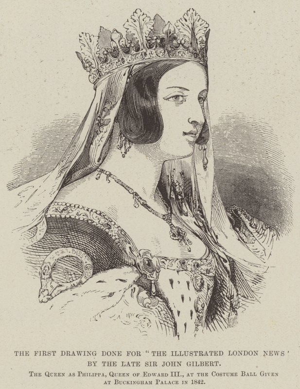 Merhum Sir John Gilbert tarafından "The Illustrated London News" için yapılan ilk çizim (gravür) by English School