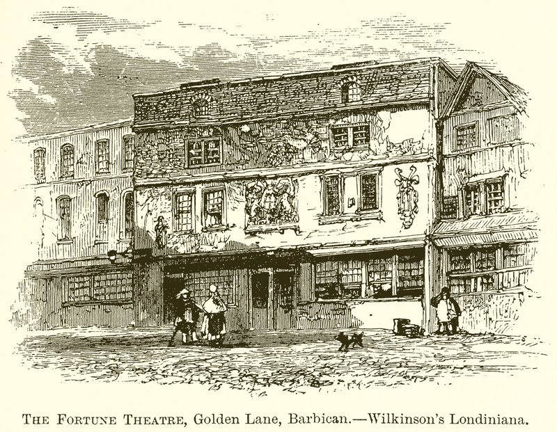 Fortune Tiyatrosu, Golden Lane, Barbican.--Wilkinsons Londiniana by English School