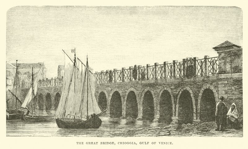 Büyük Köprü, Chioggia, Venedik Körfezi by English School