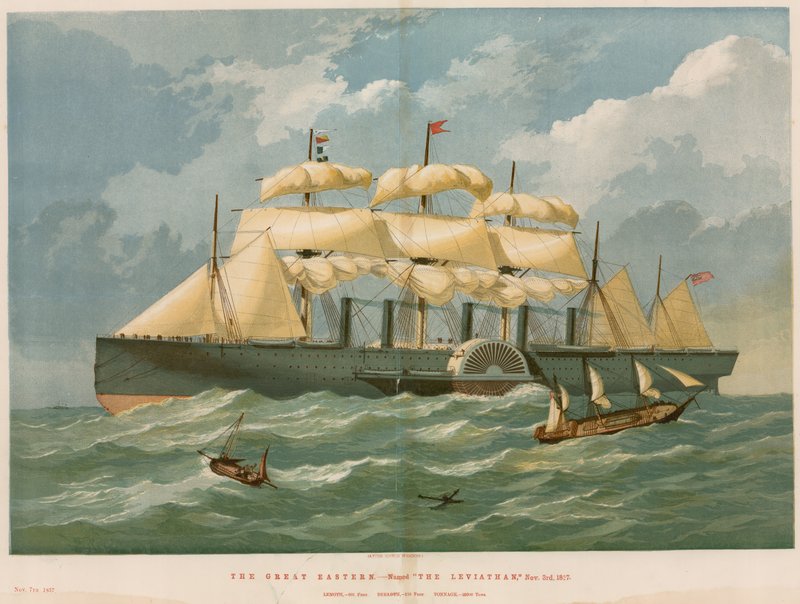Leviathan adlı Büyük Doğu, 3 Kasım 1827 by English School