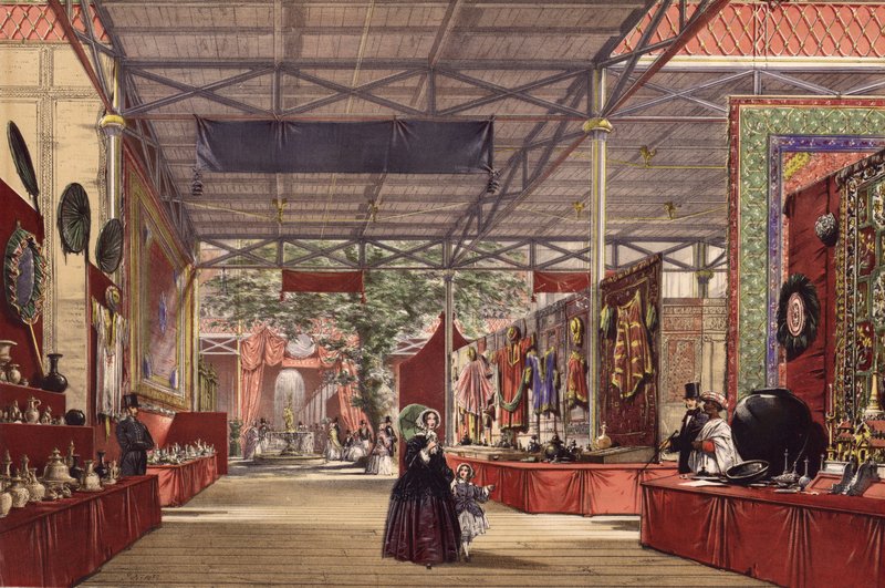 Büyük Sergi 1851, Hindistan No 7 (renkli gravür) by English School