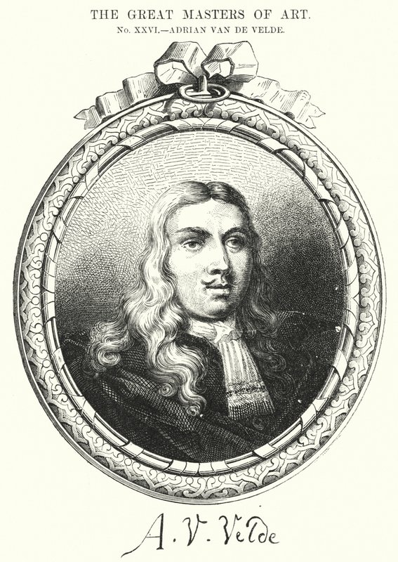 Sanatın Büyük Ustaları, Adrian Van de Velde (gravür) by English School