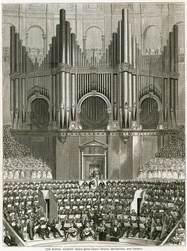 Royal Albert Hall'daki Büyük Organ by English School