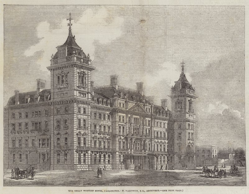 The Great Western Hotel, Paddington (gravür) by English School