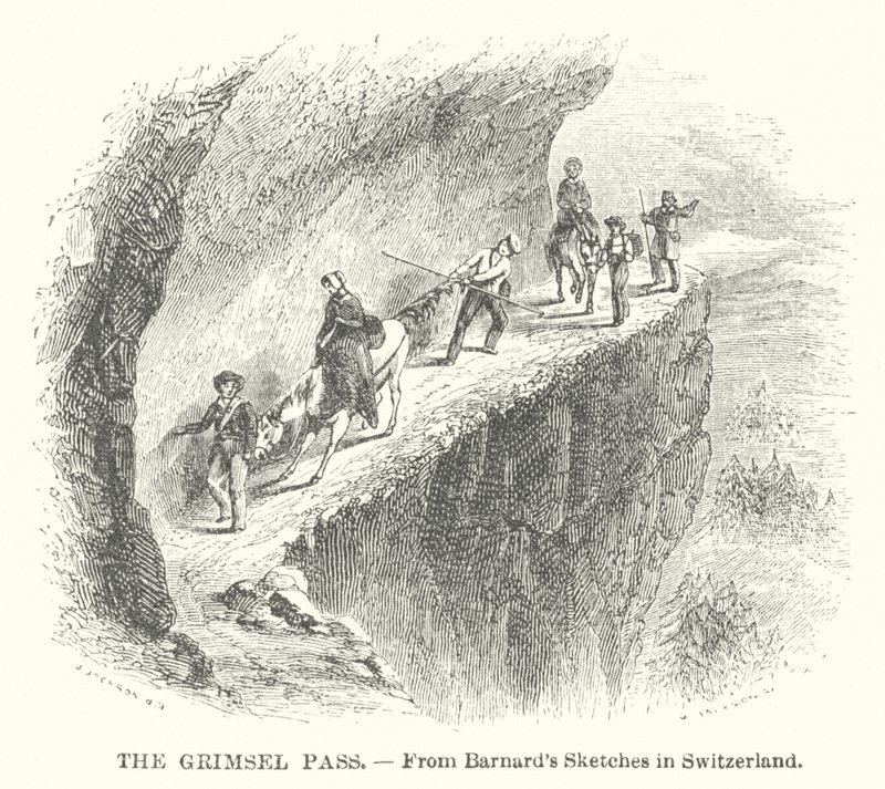 Grimsel Geçidi (gravür) by English School