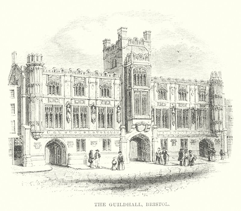 Guildhall, Bristol (gravür) by English School