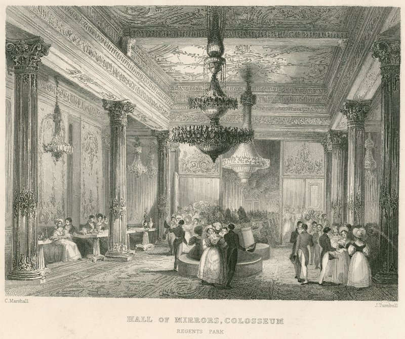 Aynalar Salonu, Kolezyum, Regents Park, Londra by English School
