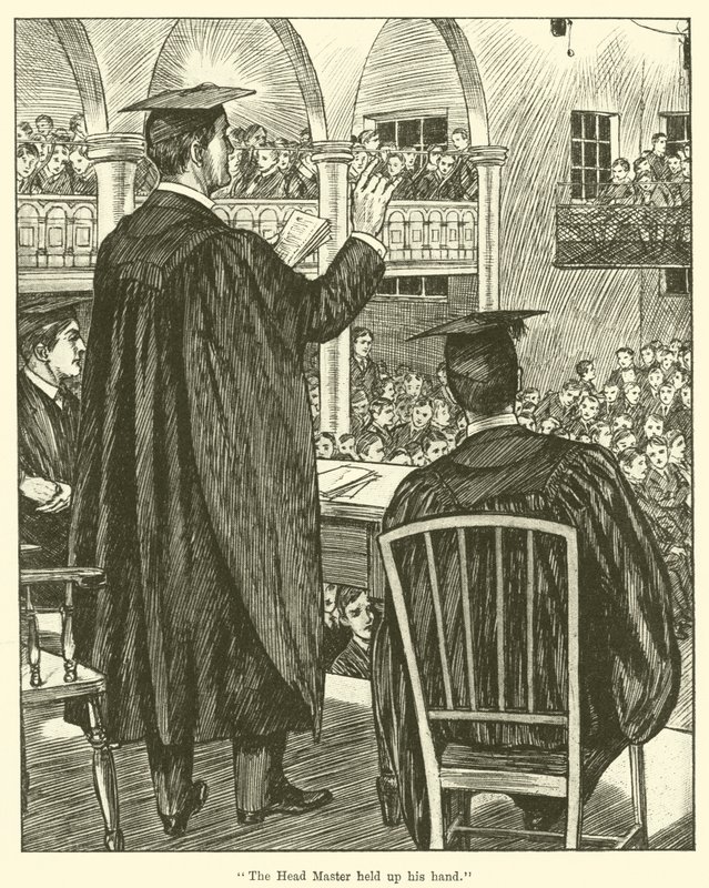 "Baş Usta elini kaldırdı" (gravür) by English School