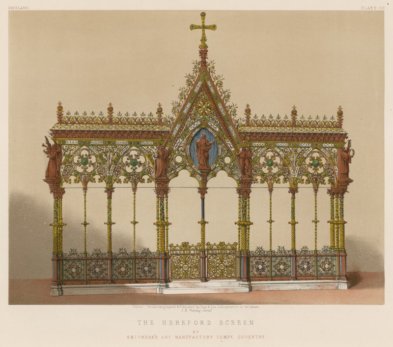 Hereford Ekranı, Skidmores Art Manufactory Company, Coventry tarafından by English School