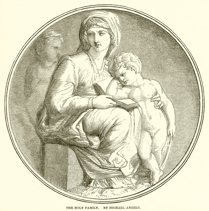 Kutsal Aile. Michael Angelo tarafından by English School