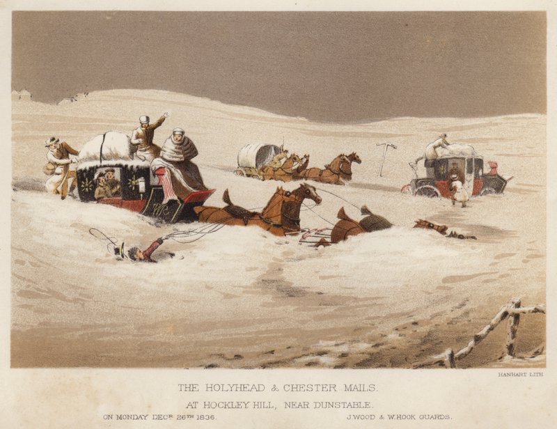 Holyhead ve Chester postaları, Dunstable yakınlarındaki Hockley Hill