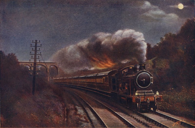 The Hook of Holland Express by Night, Liverpool Street Station