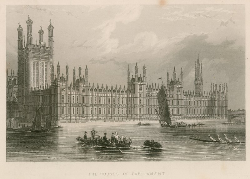 Parlamento Evleri, Westminster Sarayı, Londra by English School