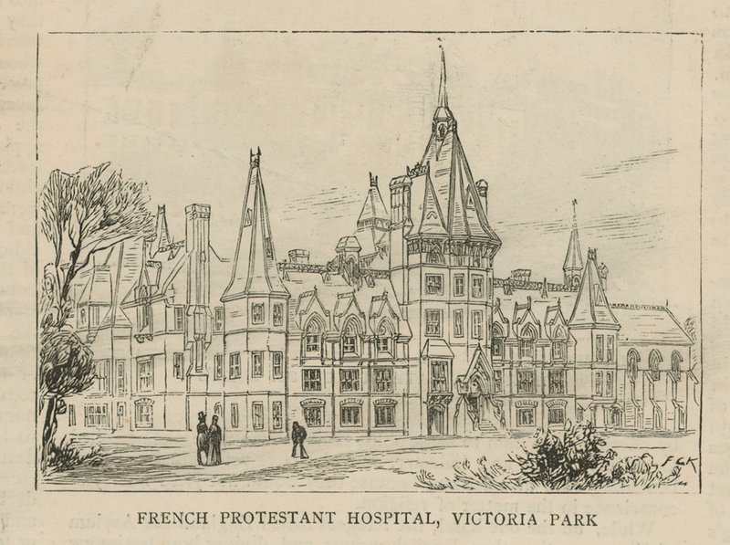 İngiltere'deki Huguenotlar: Fransız Protestan Hastanesi, Victoria Park by English School