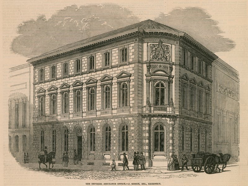 İmparatorluk Güvence ofisi - J Gibson, mimar by English School
