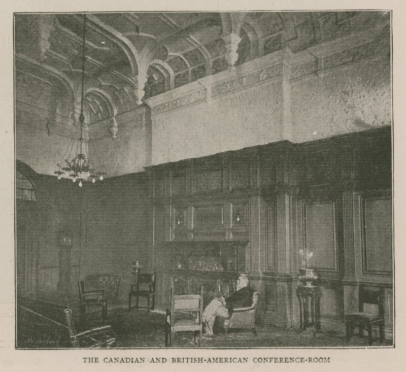 Imperial Institute: Kanada ve İngiliz-Amerikan Konferans Salonu by English School