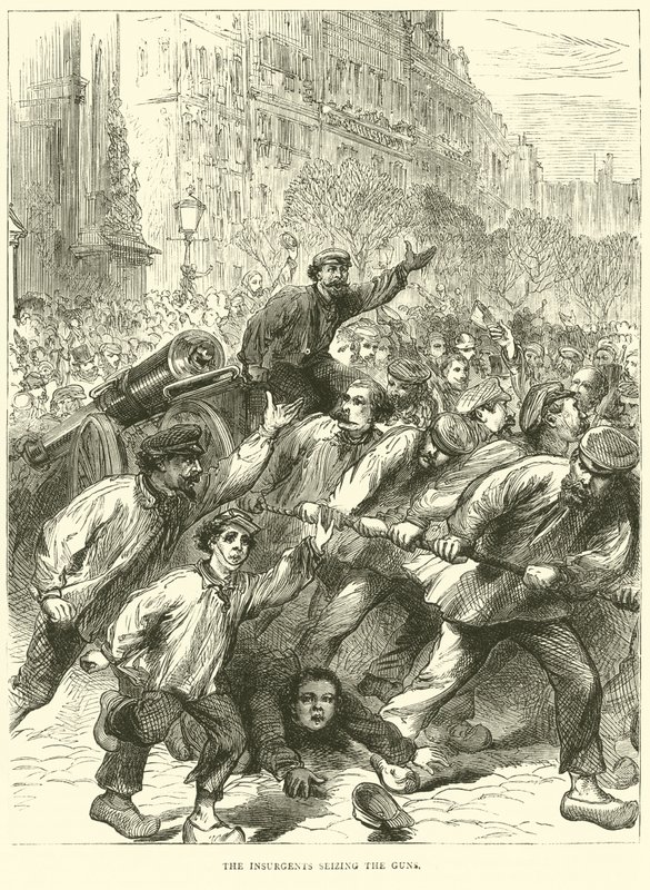 Silahları ele geçiren isyancılar, Mart 1871 by English School