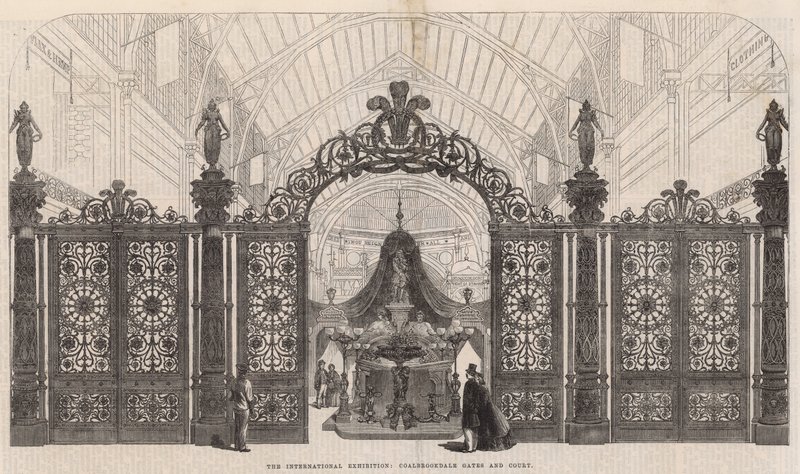 Uluslararası Sergi; Coalbrookdale Gales ve Mahkeme by English School