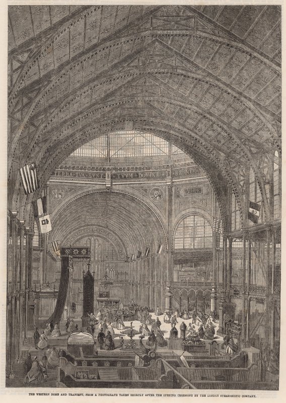Uluslararası Sergi; batı kubbe ve transept by English School