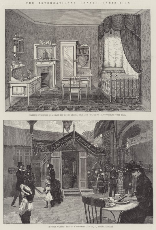 Uluslararası Sağlık Fuarı (gravür) by English School