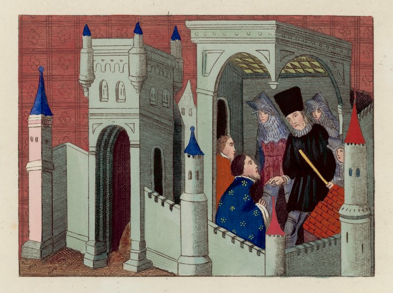 Duke Henry ile Röportaj (renkli gravür) by English School