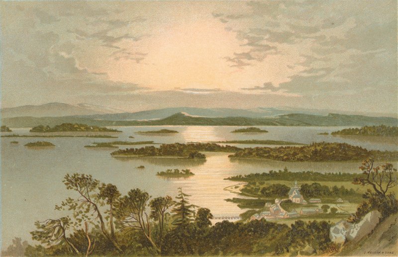 Adalar, Loch Lomond - Yukarıdan Luss by English School