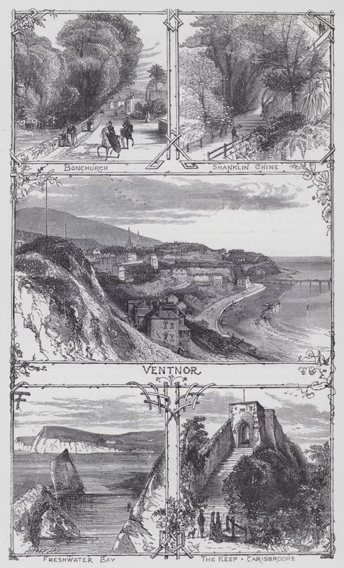 Wight Adası (gravür) by English School