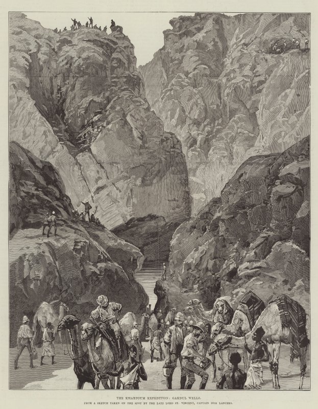 Hartum Seferi, Gakdul Wells (gravür) by English School
