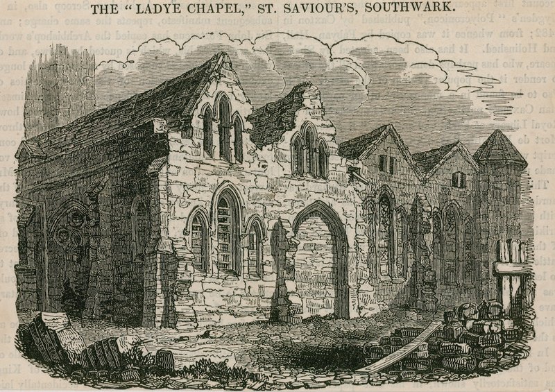Ladye Şapeli, Aziz Kurtarıcı Kilisesi, Southwark, Surrey by English School