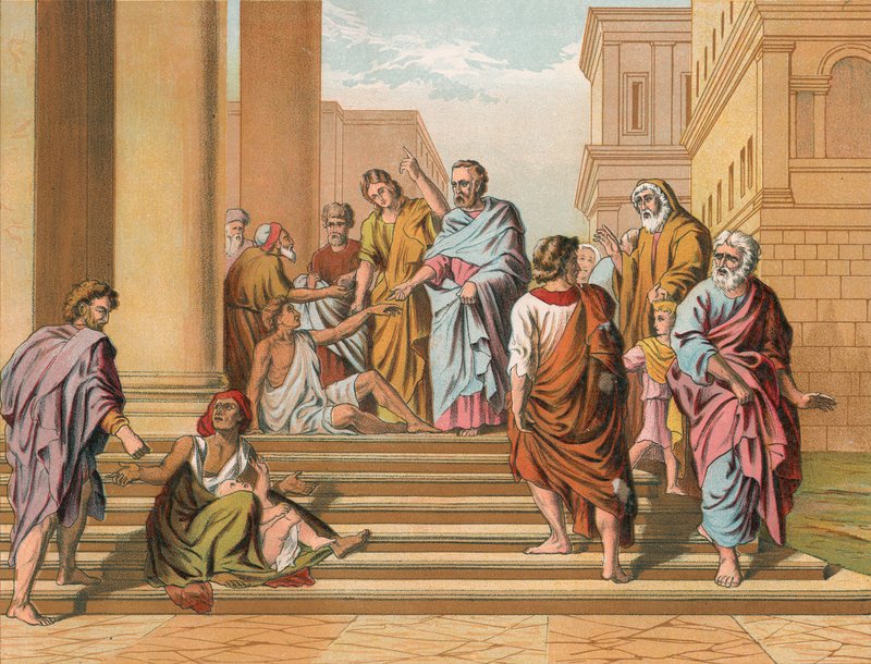 Topal Adam, Peter ve John tarafından iyileştirildi by English School