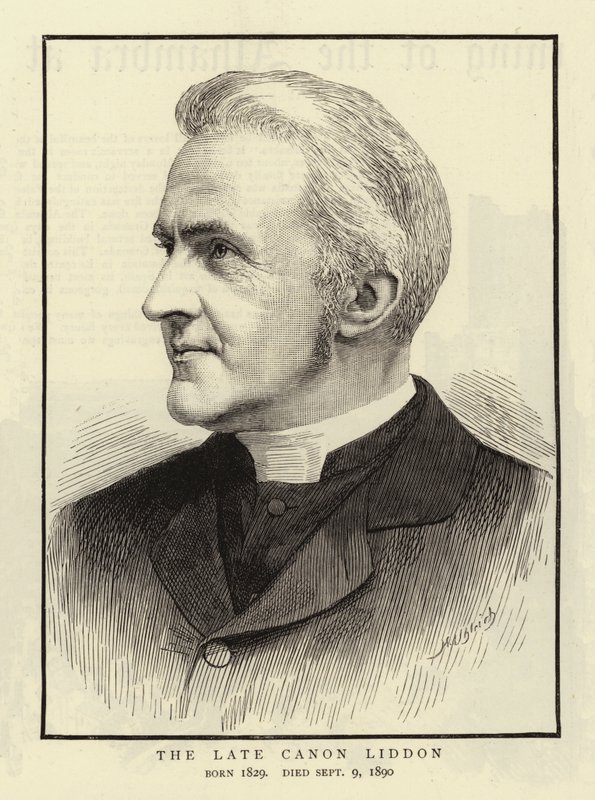 Geç Canon Liddon (gravür) by English School