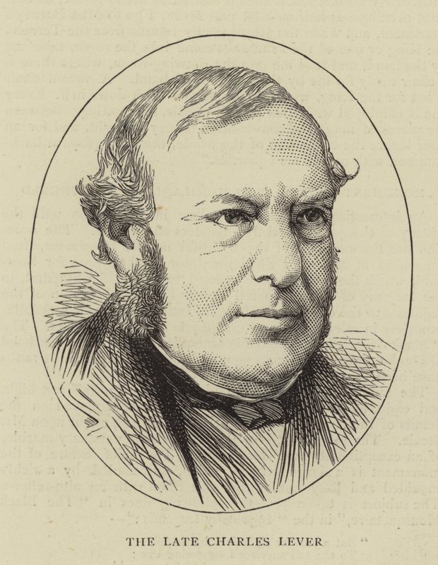 Geç Charles Lever (gravür) by English School