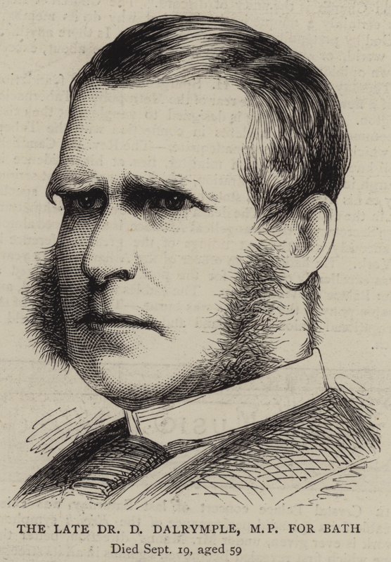 Merhum Dr D Dalrymple, Bath Milletvekili (gravür) by English School