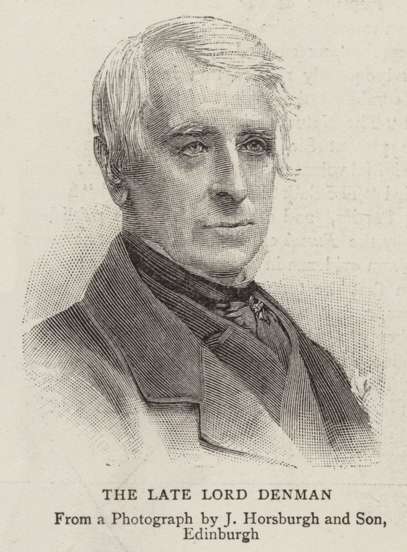 Geç Lord Denman (gravür) by English School