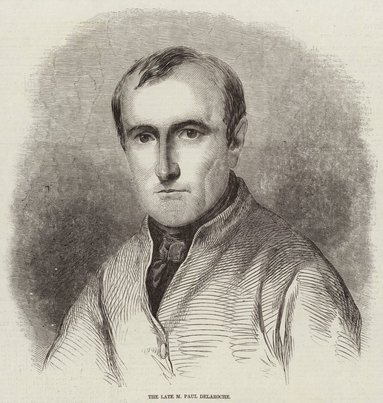 Geç M Paul Delaroche (gravür) by English School