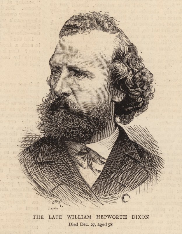 Merhum William Hepworth Dixon (gravür) by English School