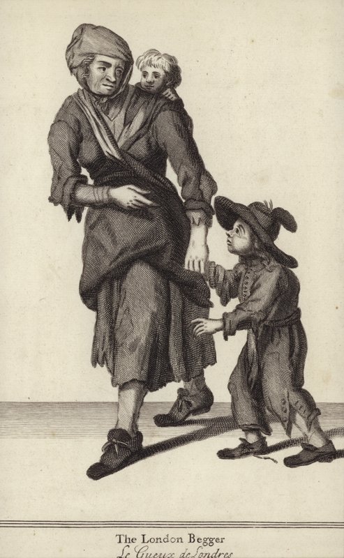 Londra Dilencisi (gravür) by English School