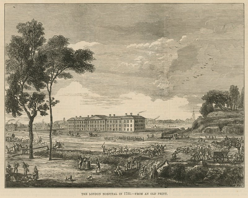 1753 yılında Londra Hastanesi by English School