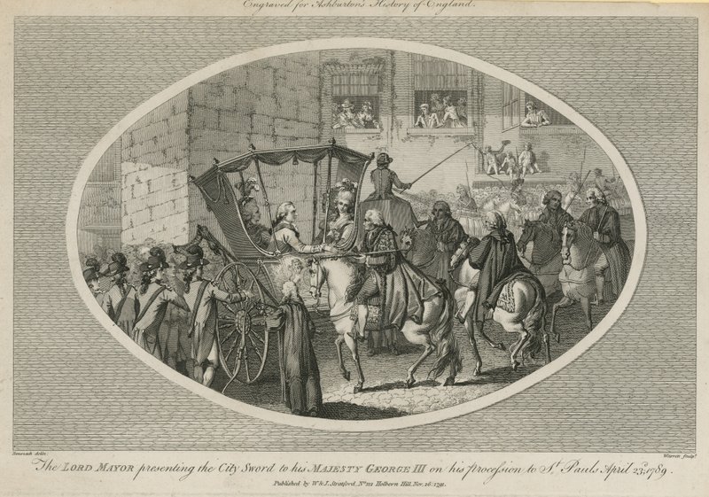Lord Mayor, Şehir Kılıcını Majesteleri George III