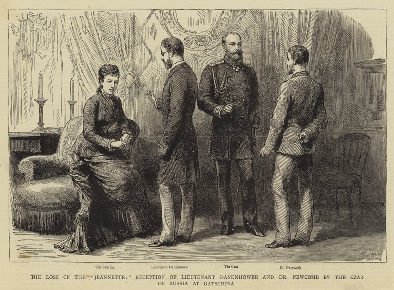 "Jeannette"in Kaybı, Teğmen Danenhower ve Dr Newcomb