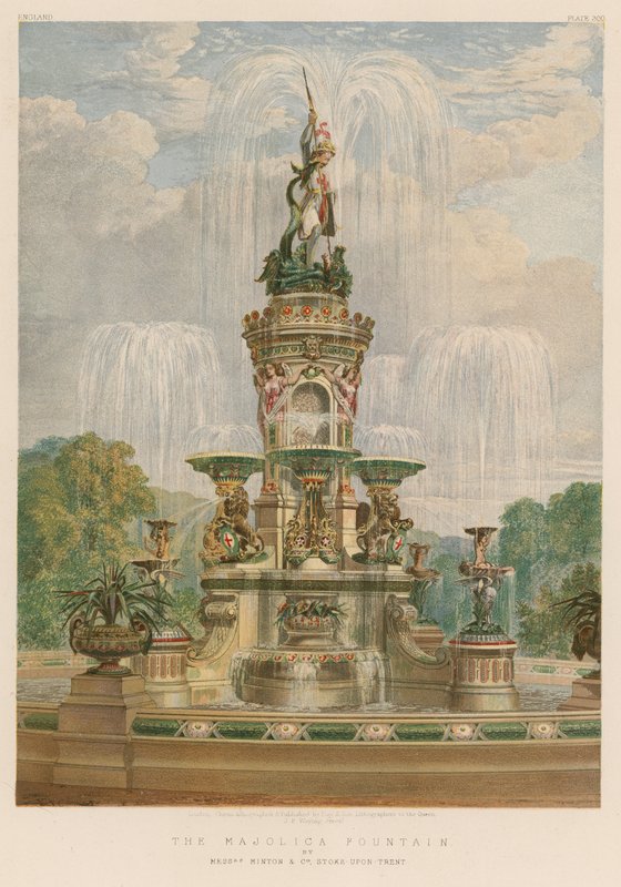 Majolica Çeşmesi, Messrs Minton and Co, Stoke-upon-Trent by English School