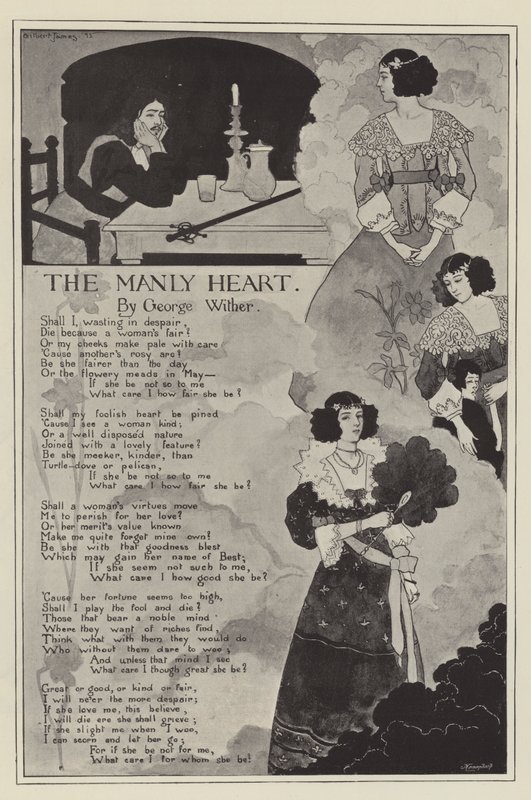 Erkekçe Yürek, George Wither (taş) by English School