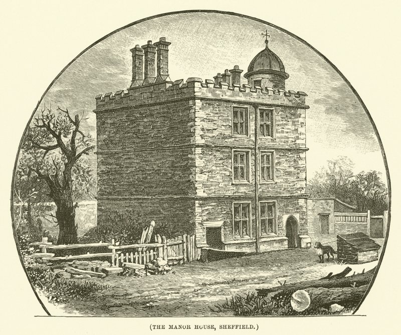 The Manor House, Sheffield (gravür) by English School